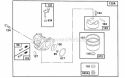 Page D Diagram and Parts List for 121802-0444-01  Briggs and Stratton Engine
